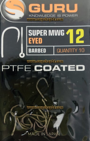 Guru Super MWG Barbed Eyed Weerhaak Oog Haak 12 GSMWB12