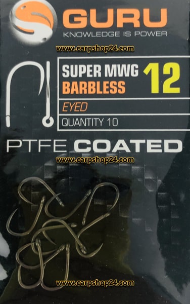 Guru Super MWG Barbless Eyed Weerhaakloos Haak 12 GSMW12