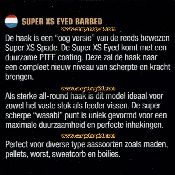 Guru Super XS Eyed Barbed Weerhaak