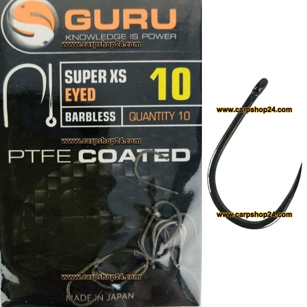 Guru Super XS Eyed Barbless Oog Weerhaakloos Haak 10 GXSE10