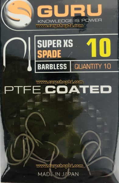 Guru Super XS Spade Barbless Weerhaakloos Haak 10 GSXS10