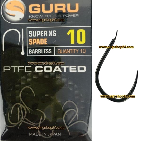 Guru Super XS Spade Barbless Weerhaakloos Haak 10 GSXS10