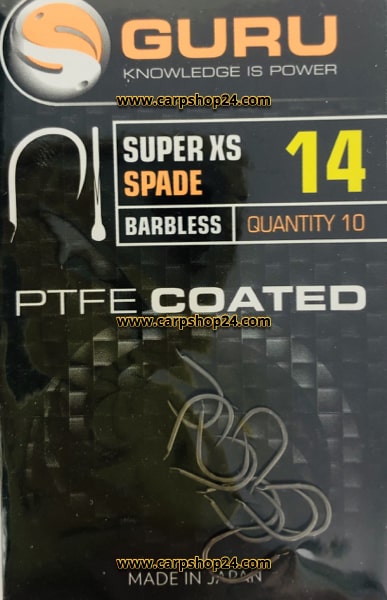 Guru Super XS Spade Barbless Weerhaakloos Haak 12 GSXS12