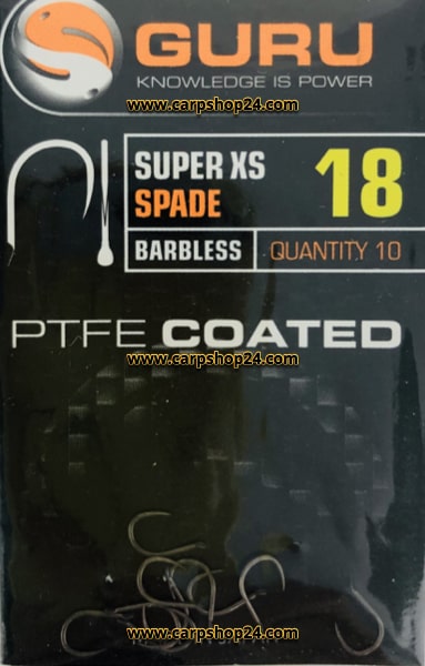 Guru Super XS Spade Barbless Weerhaakloos Haak 18 GSXS18