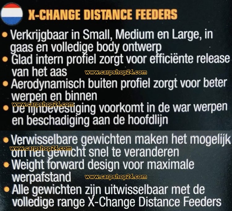 Guru X-Change Distance Feeders Open End Voerkorven