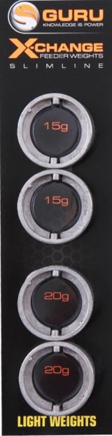 Guru X-Change Feeder Weights Slimline Feedergewichten Light Weights GAD22