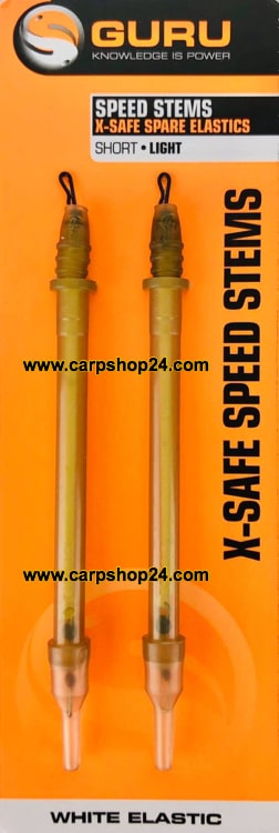 Guru X-Safe Speed Stems Spare Elastics Short Light White Elastics GXQS
