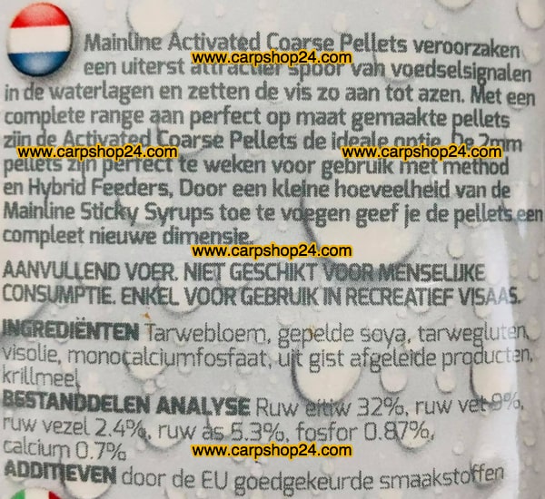 Mainline Match Activated Coarse Pellets 1kg