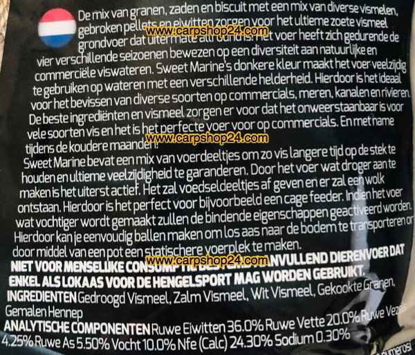 Mainline Sweet Marine All Round Fishmeal Groundbait 2kg Grondvoer MM2905