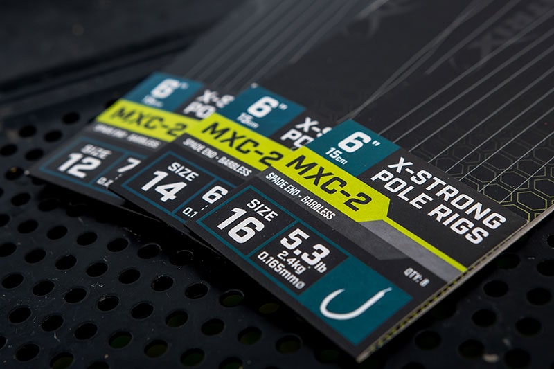 Matrix MXC-2 X Strong  Spade End Barbless Pole Rigs  6" - 15cm - Onderlijnen