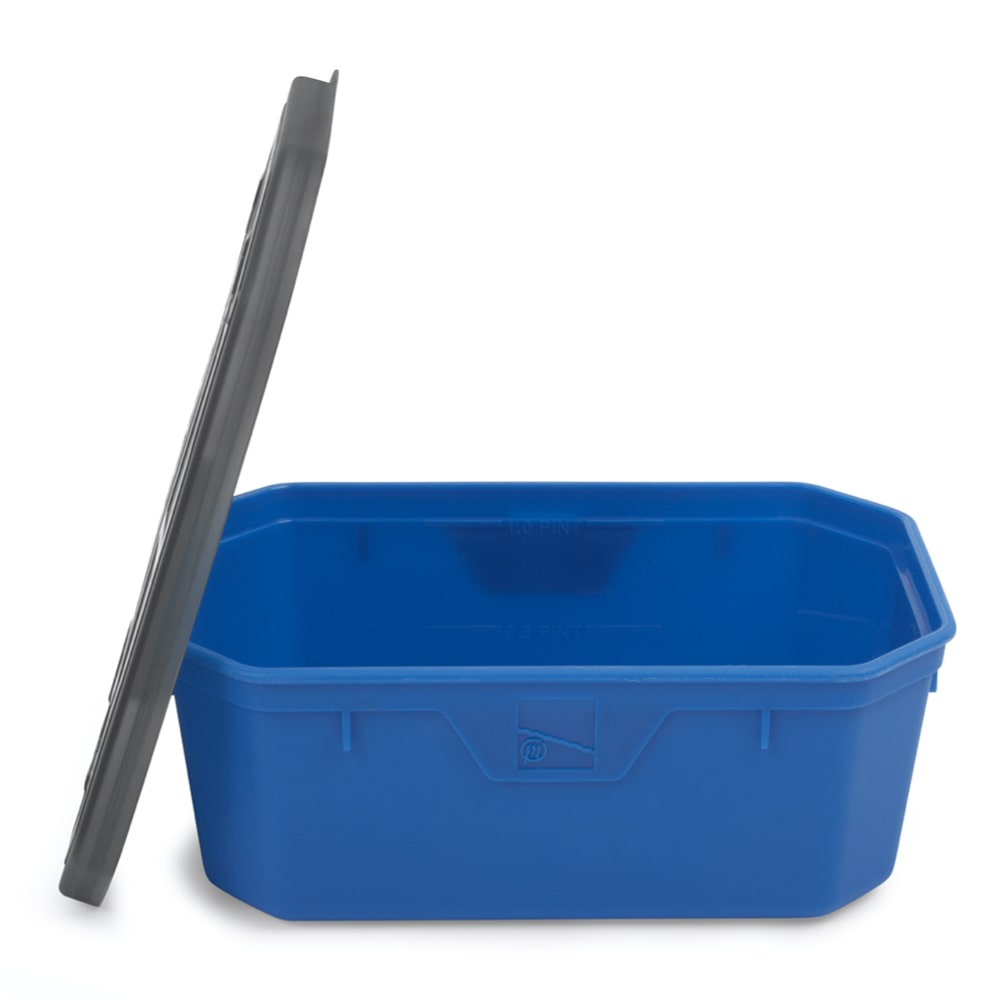preston bait tubs blauw aasbak madendoos 1 pint
