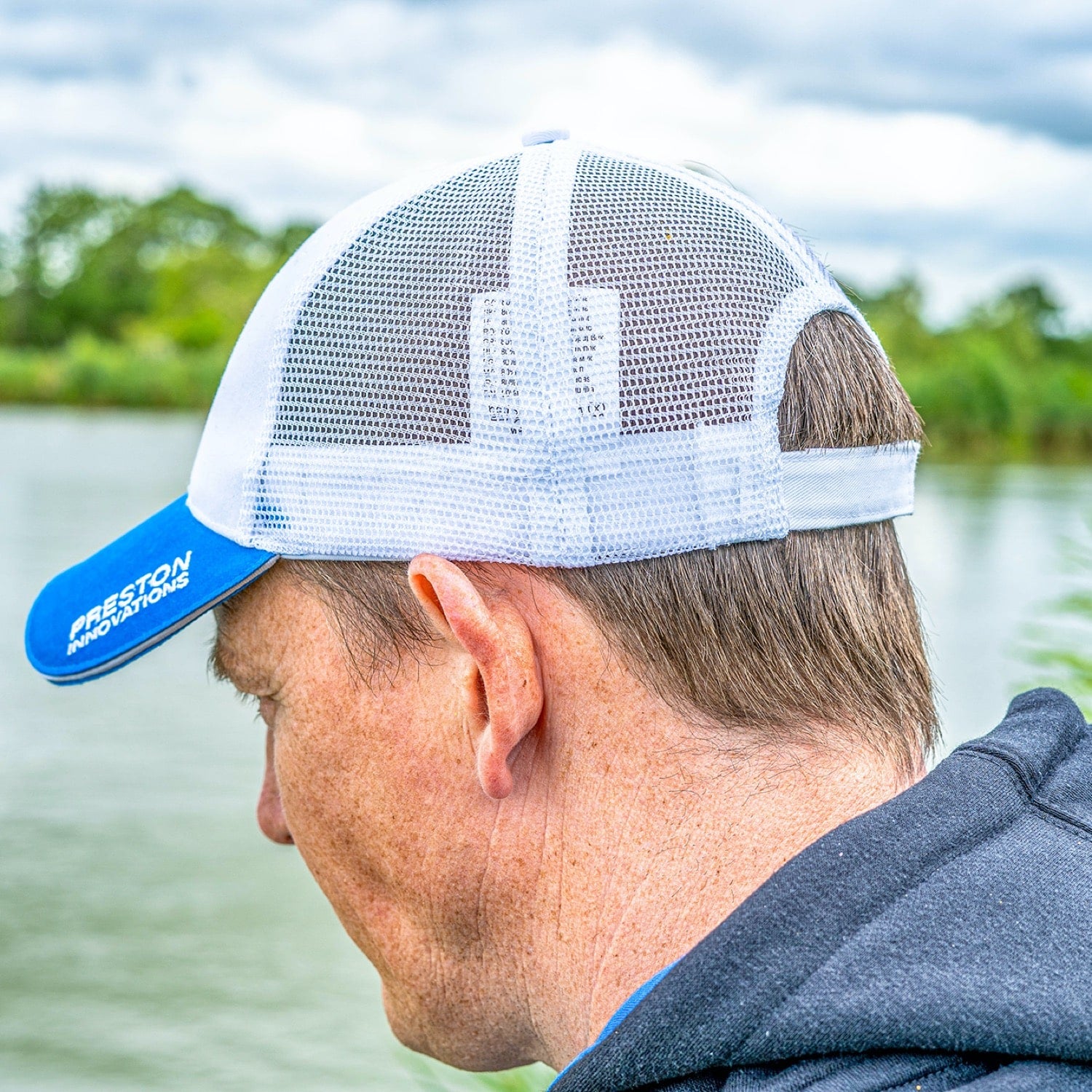 Preston white mesh cap P0200381 pet