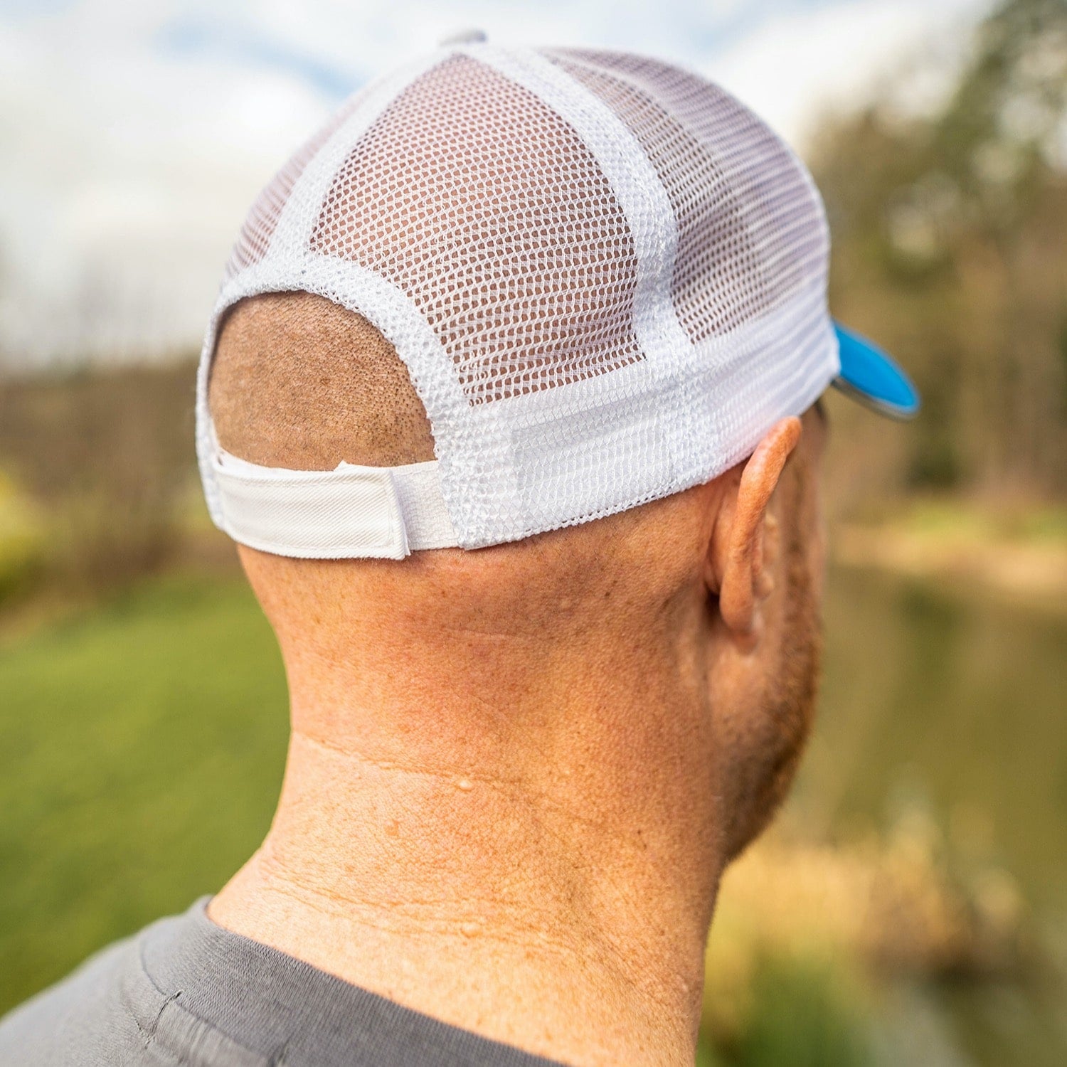 Preston white mesh cap P0200381 pet