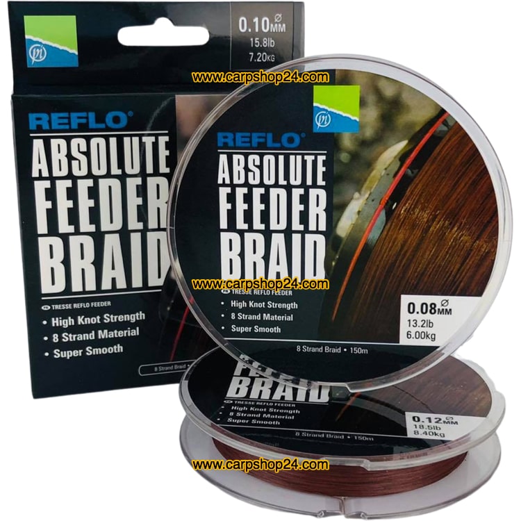 Preston Absolute Feeder Braid Gevlochten Lijn