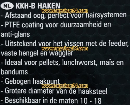 Preston KKH-B Barbless Haaken Weerhaakloos Oog