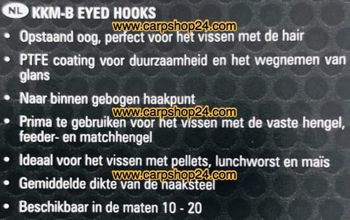 Preston KKM-B Eyed Barbless Haaken Weerhaakloos Oog