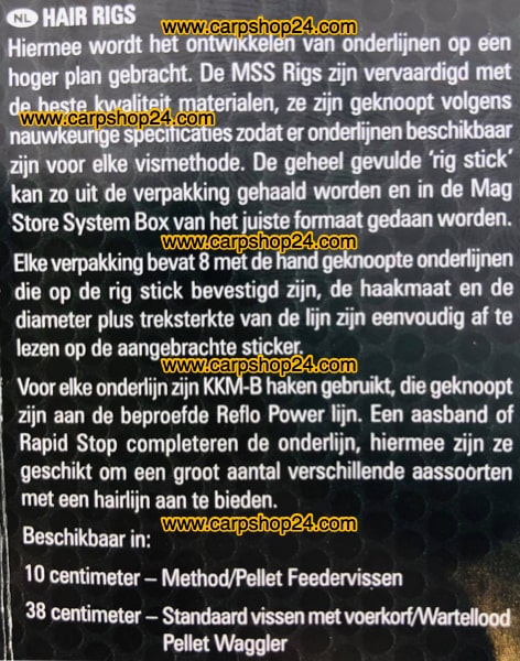 Preston KKM-B Rapid Stop Hair Rigs Barbless Onderlijnen Weerhaakloos