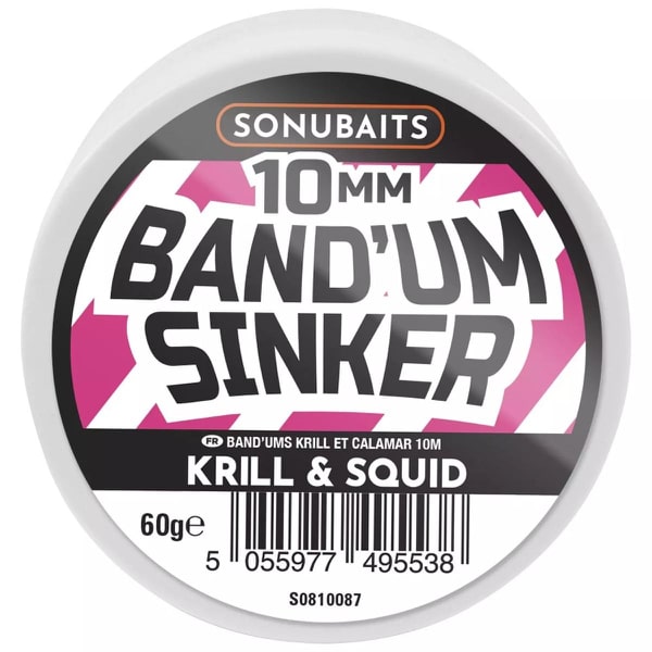 BAND'UM SINKERS 10mm krill & squid