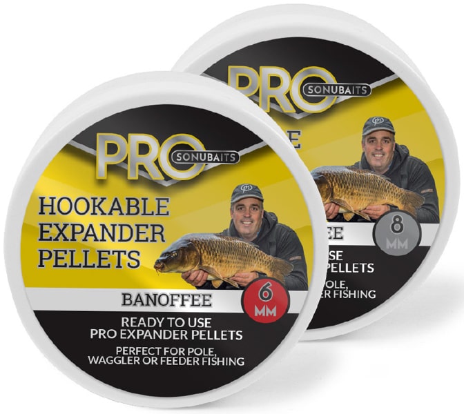 Sonubaits Pro Hookable Expander Pellets 6mm 8mm Banoffee S0820022-21