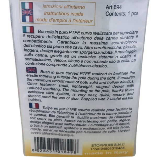 Stonfo PTFE Curved Pulla 694 Beschrijving