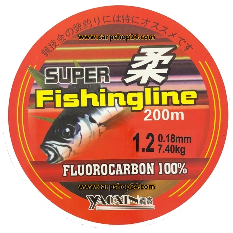 Super fishing line fluorocarbon 0.18mm - 1.2#