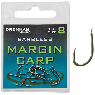 drennan barbless margin carp spade end haak