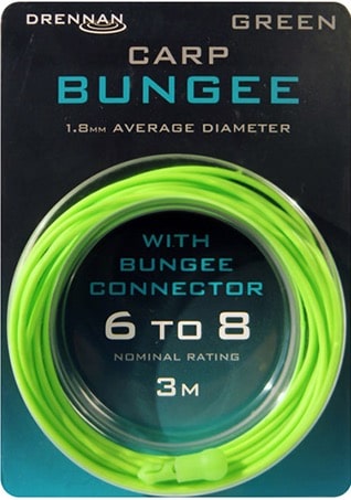 drennan carp bungee holle elastiek 1.8mm groen