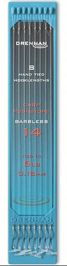 drennan carp pushtops barbless hooklenths onderlijnen