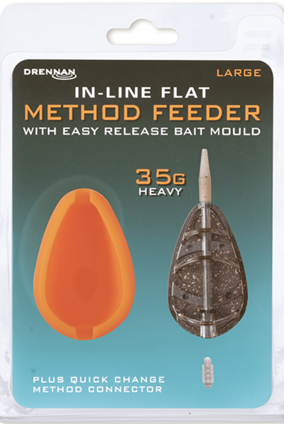 drennan in-line flat method feeders large 35g