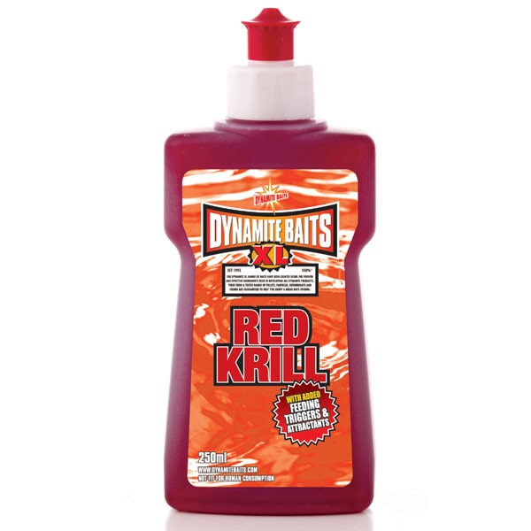 dynamite baits xl liquids 250ml red krill