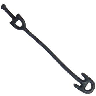 fun fishing attache ligne latex tuigenelastiek lijnclips winder anchor