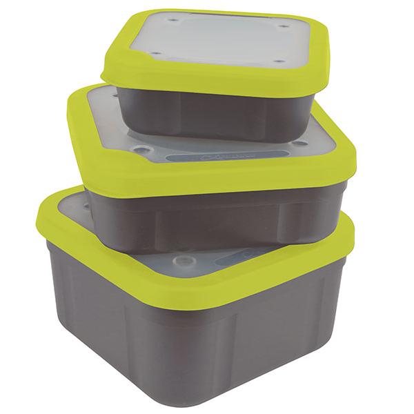 matrix bait boxes lime green geperforeerd deksel aasdoos aasbak