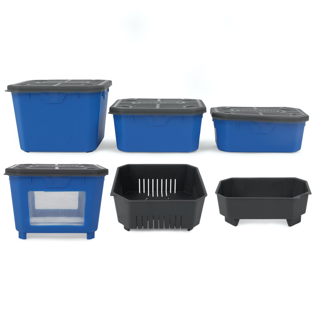 preston bait tubs blauw aasbak madendoos