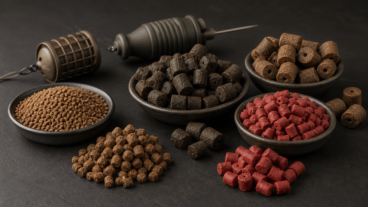 Verschillende Coppens pellets voor witvis en feedervissen.