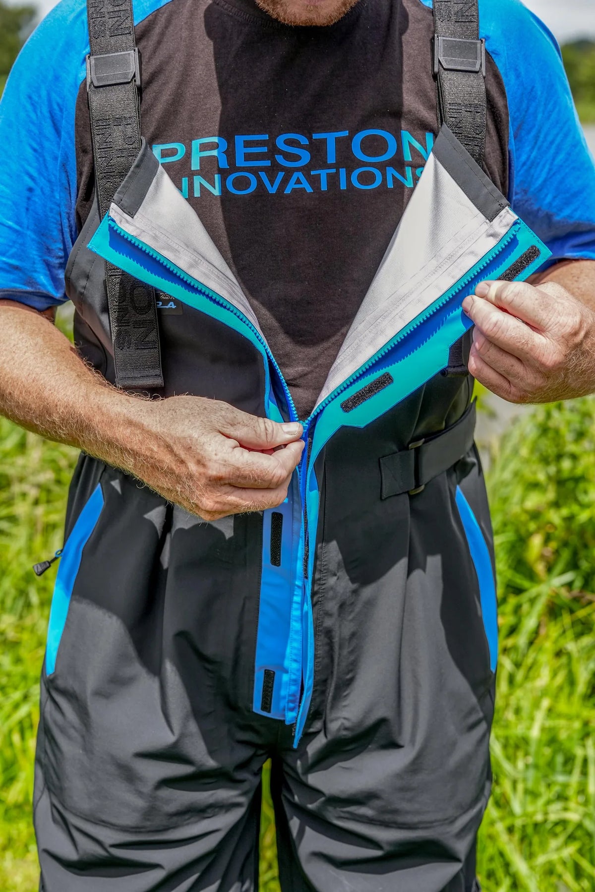 Preston DF Ultra 25K Bib & Brace centrale ritssluiting