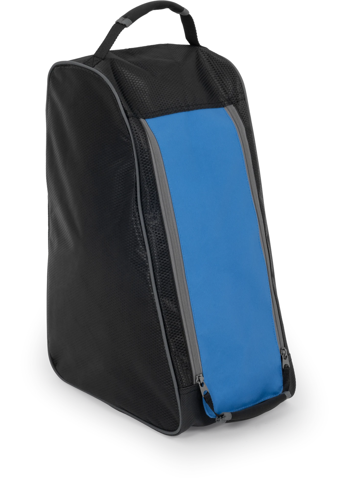 Preston Competition XS Boot Bag zijaanzicht met blauw paneel