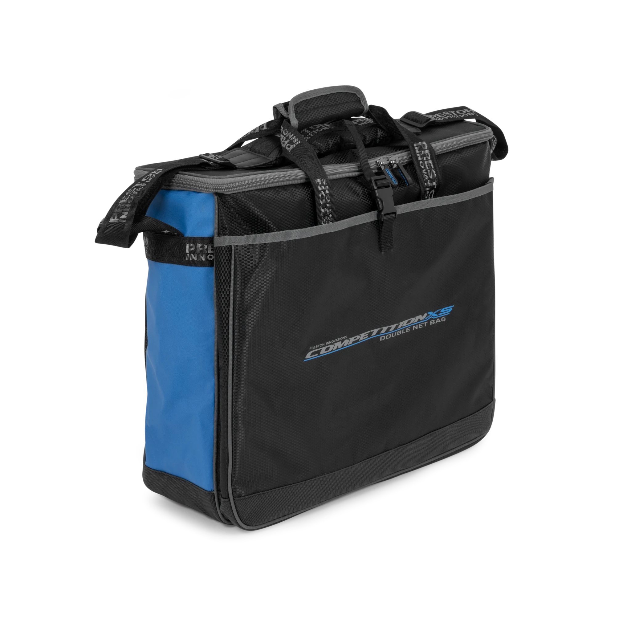 Preston Competition XS Double Net Bag zijaanzicht op witte achtergrond
