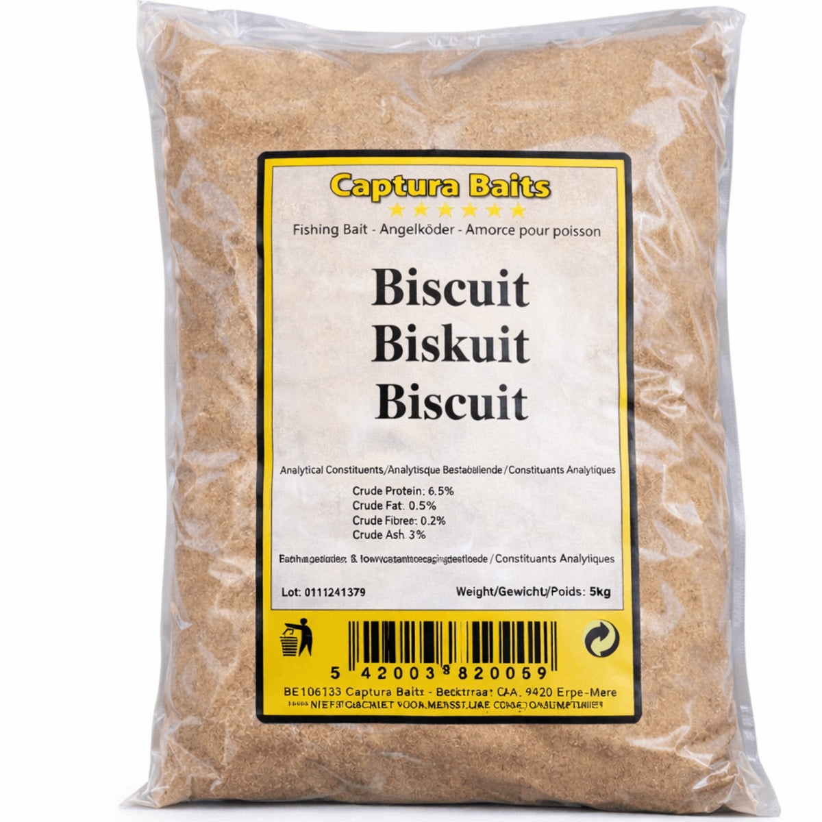 Captura Baits Biscuit koekjesmeel 5 kg productverpakking