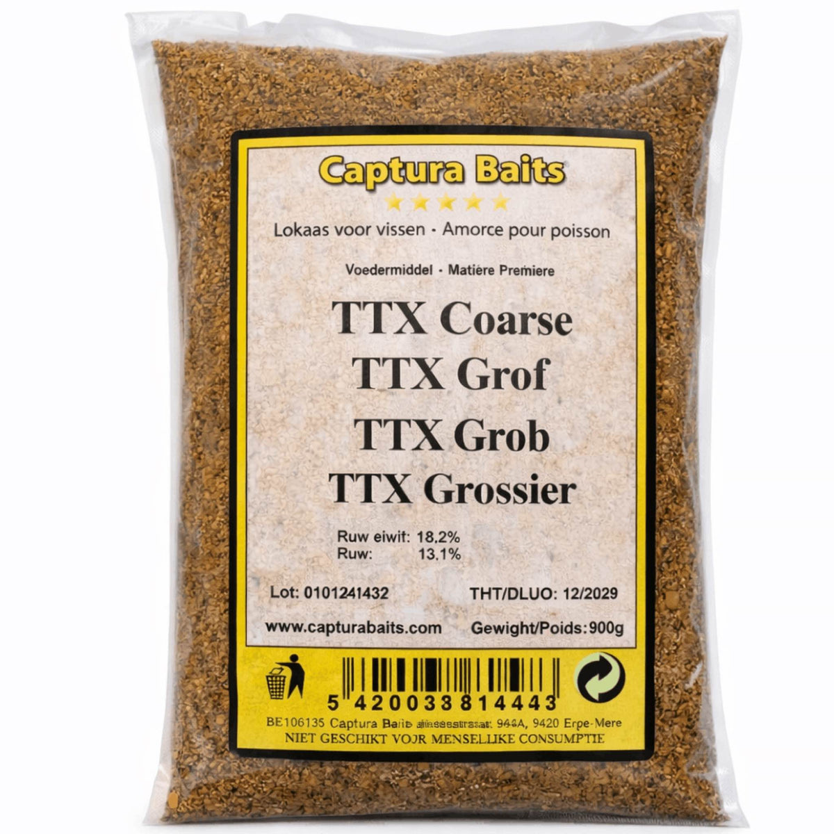 Captura Baits Coarse TTX grove TTX 900g verpakking