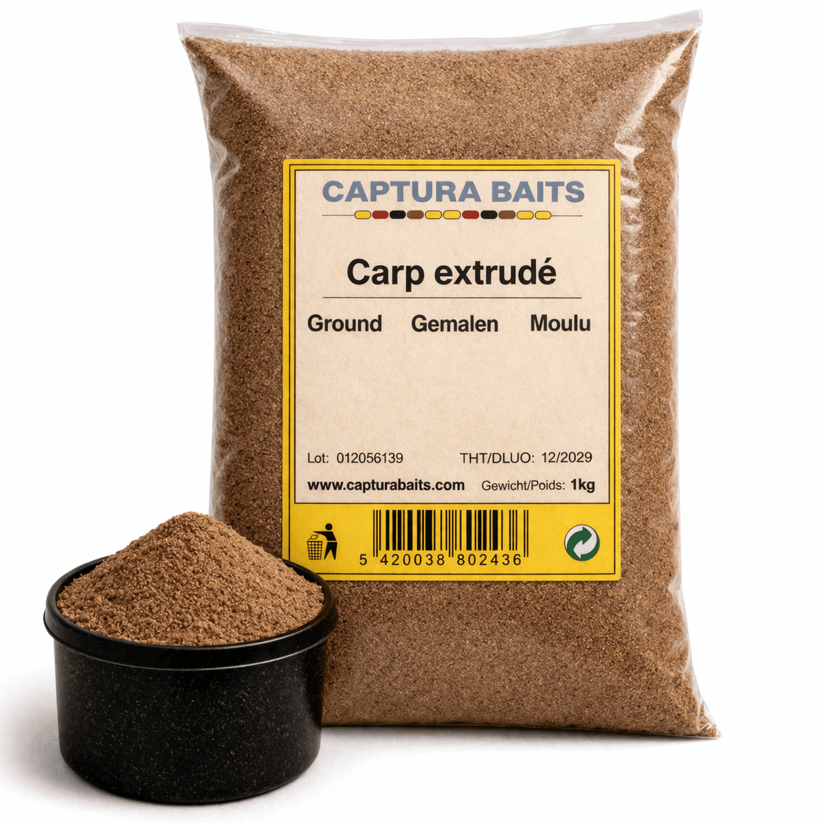 Captura Baits Ground Carpe Extrudee gemalen pellets