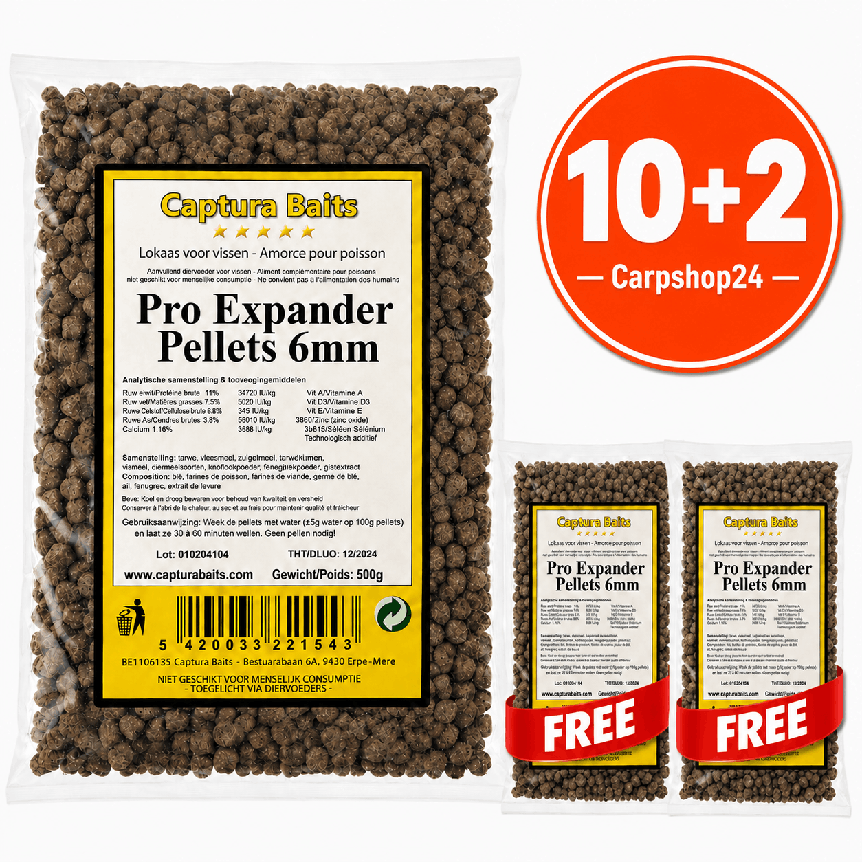 Captura-Baits-pro-expander-pellet-10+2-pakket-Deal