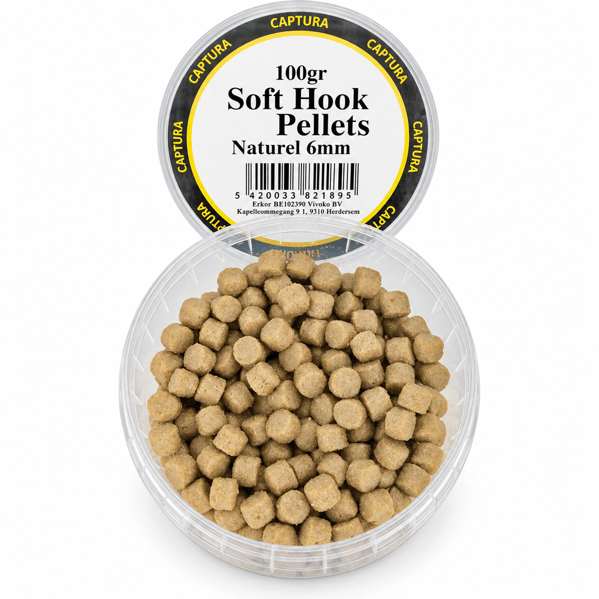 Captura-Baits-soft-hook-pellets-Naturel-6mm