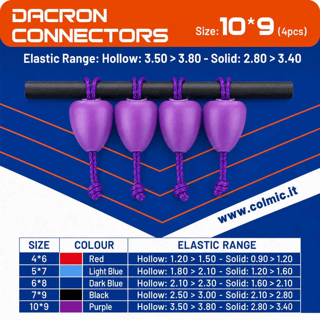 Colmic_Dacron_Connectors_purple