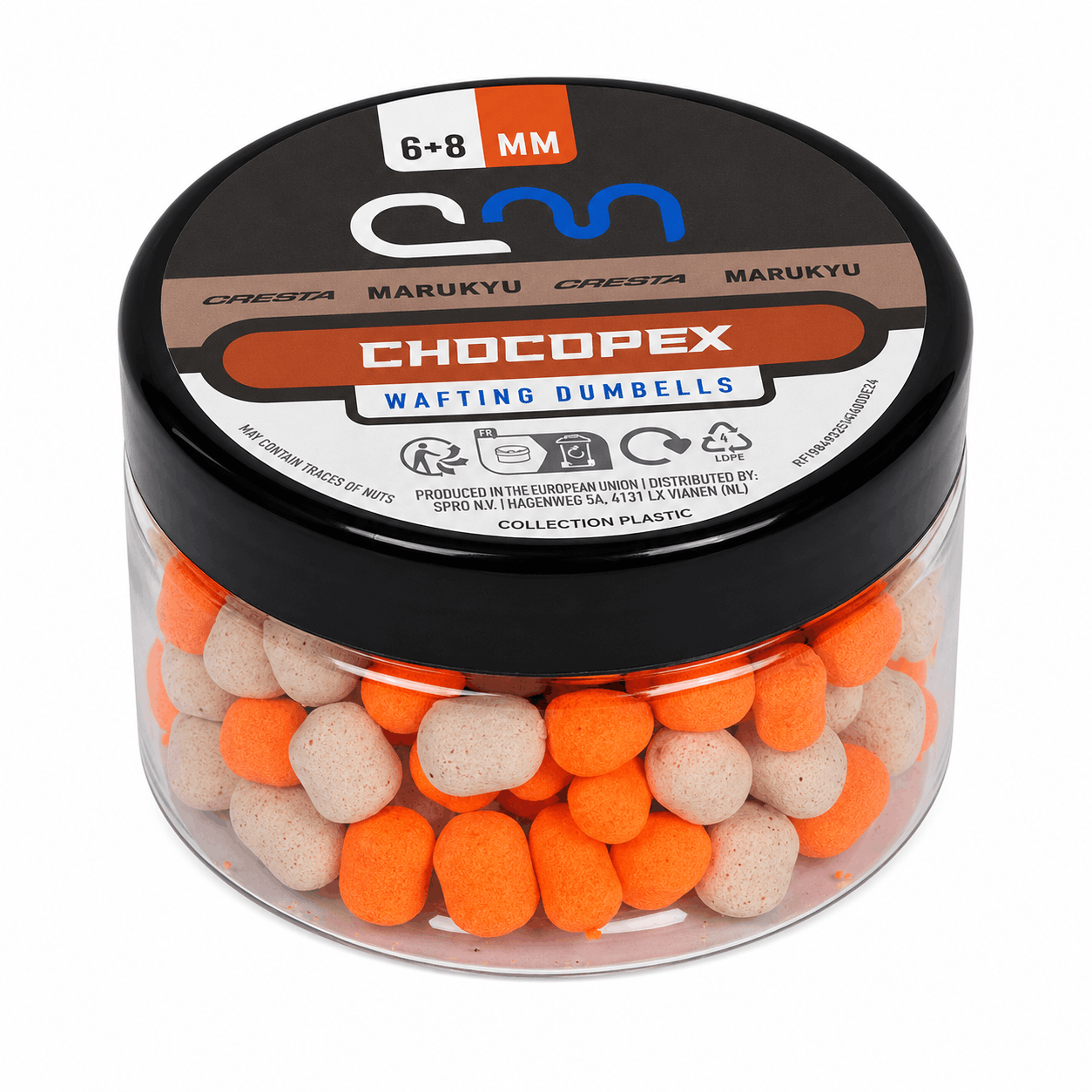 Cresta-Marukyu-Dumbell-Wafters-Chocopex-orange-white