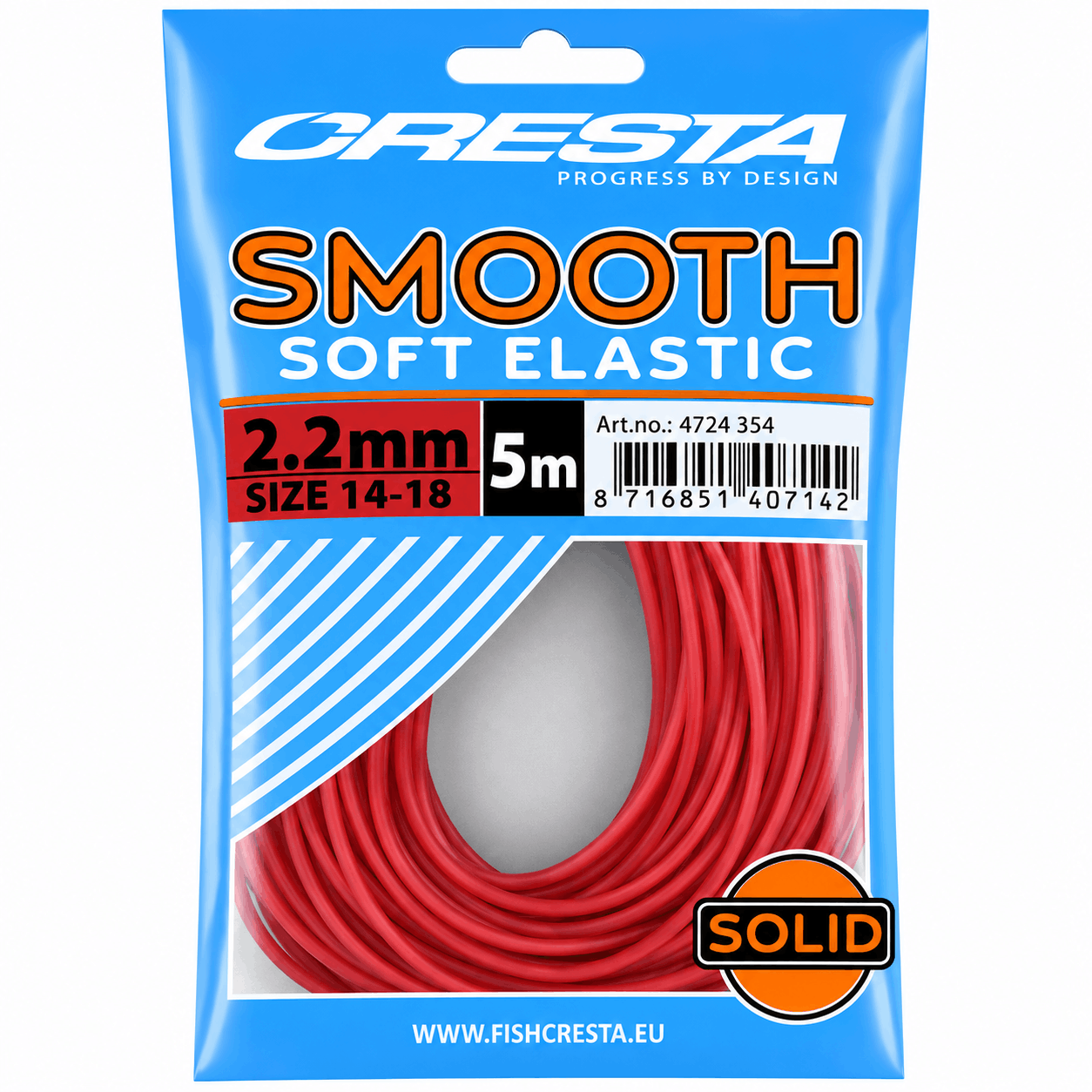 Cresta_Smooth_Soft_Elastic_Volle_Elastiek_22mm-red