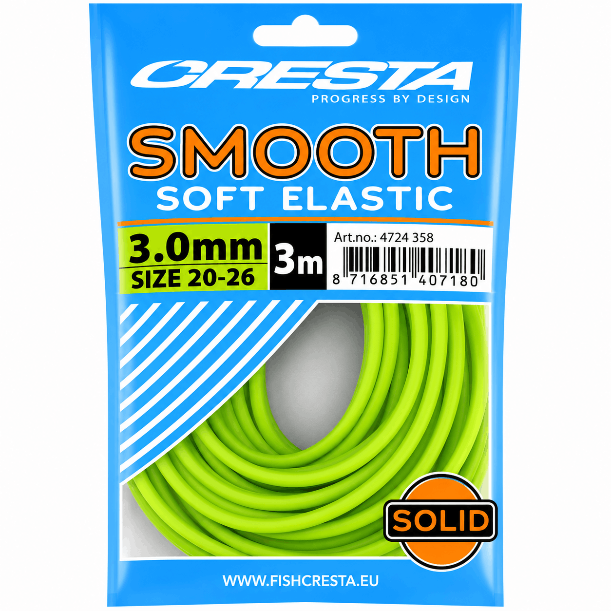 Cresta_Smooth_Soft_Elastic_Volle_Elastiek_3mm-groen