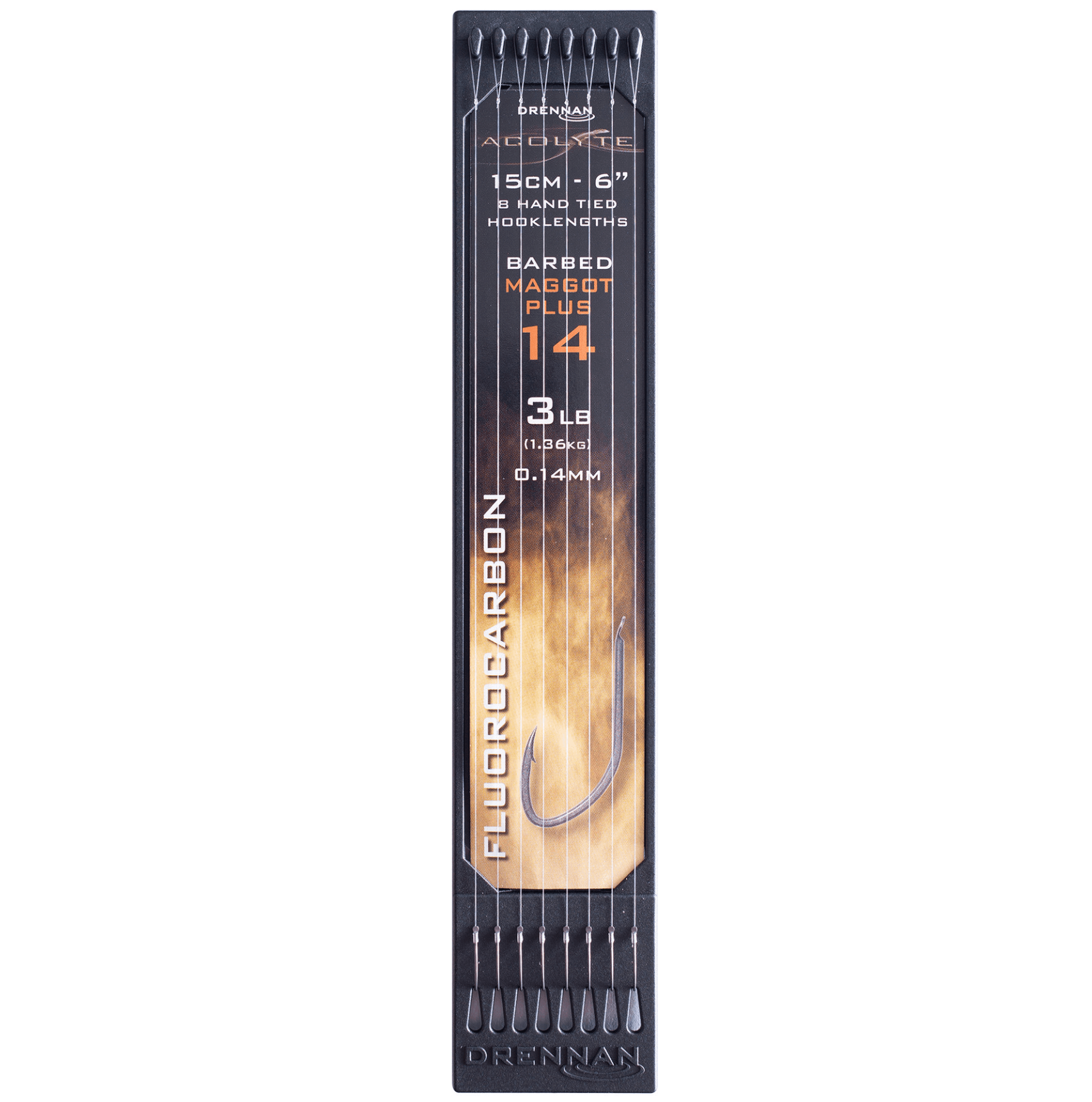Drennan-Acolyte-Maggot-Plus-Barbed-6inch-15cm-size-14-014mm