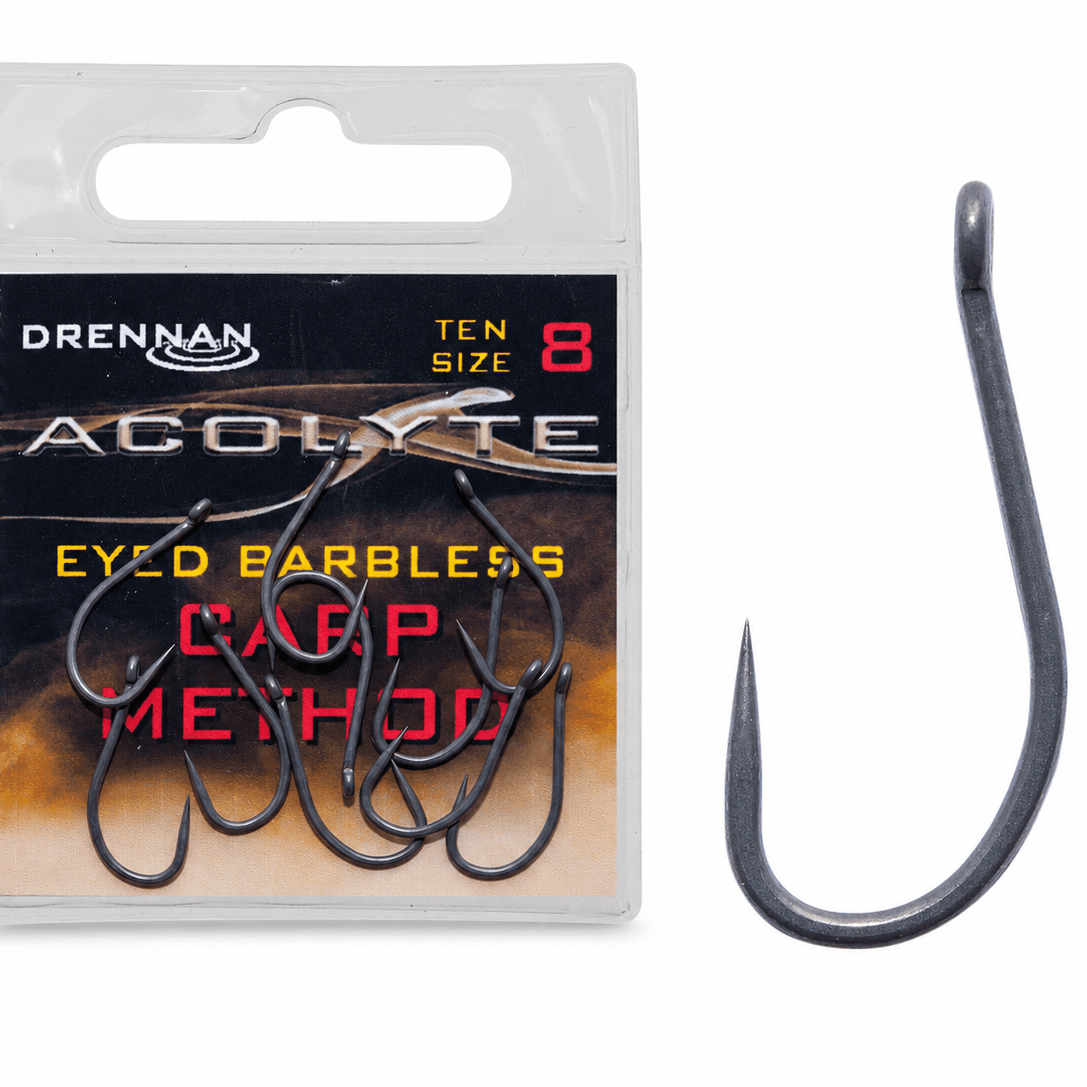 Drennan-Acolyte-eyed-barbless-carp-method-size-8