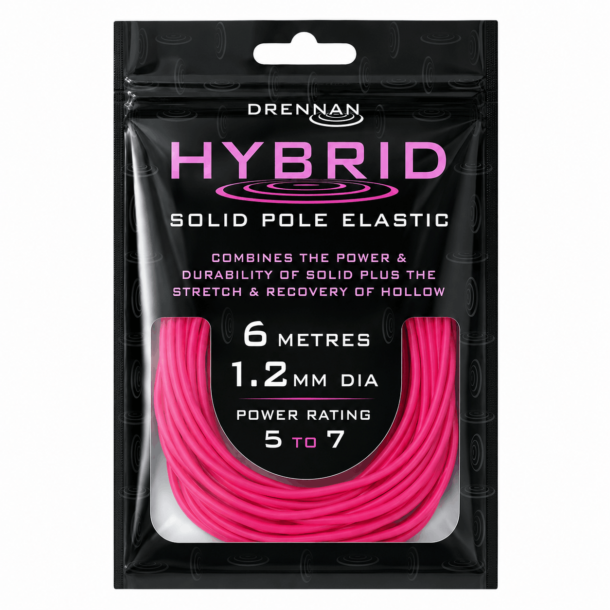 Drennan-hybrid-solid-pole-elastic-12mm-pink