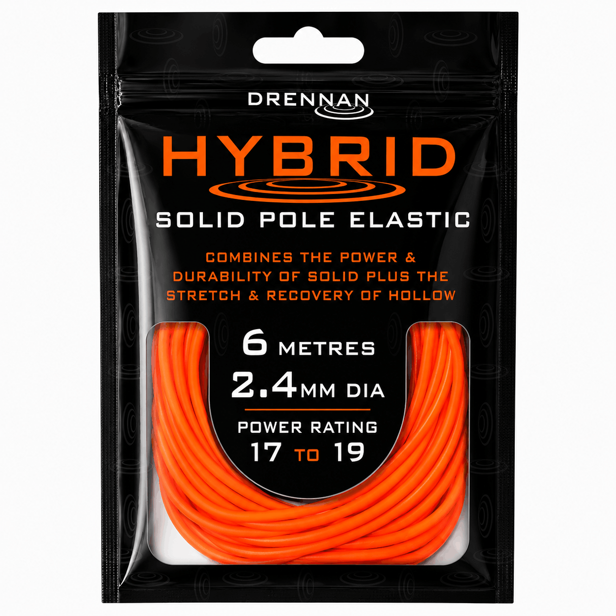 Drennan-hybrid-solid-pole-elastic-24mm-orange